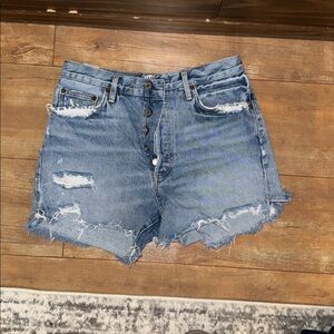 Agolde Parker Loose Git Cutoff Shorts